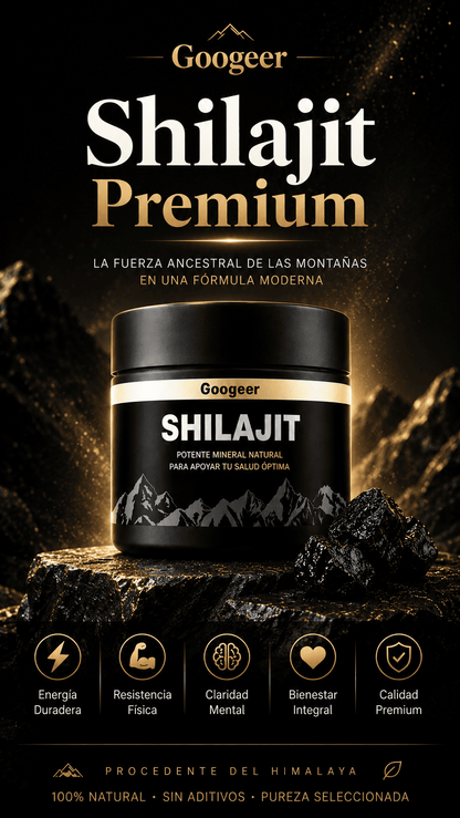 Shilajit 100 % Puro del Himalaya | Recupera tu Energía Natural