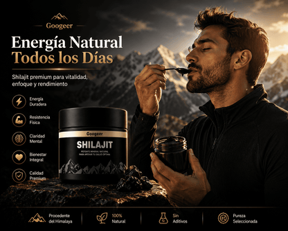 Shilajit 100 % Puro del Himalaya | Recupera tu Energía Natural