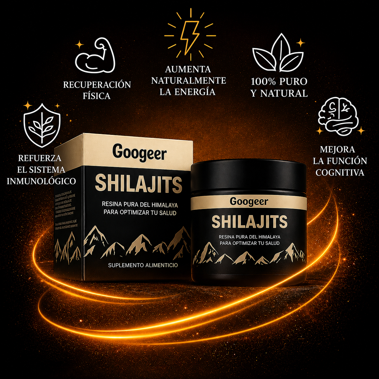 Shilajit 100 % Puro del Himalaya | Recupera tu Energía Natural